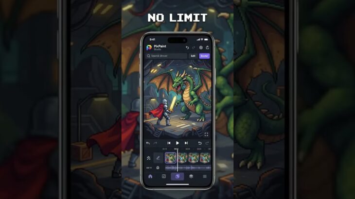 PixPaint Studio Pixel Art Android app 2016  #pixelart                             #nft