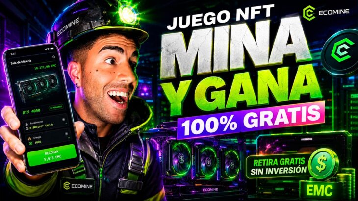 🎁RECLAMA NFT GRATIS DE $20 USDT💸Empieza Sin Invertir Nada | EcoMine NFT (PC y Celular)