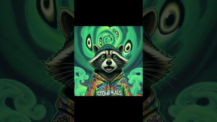 Rasta Rocky Tripped Out #furry #nft #crypto #animals #cannabiscommunity #lifeisbutadream