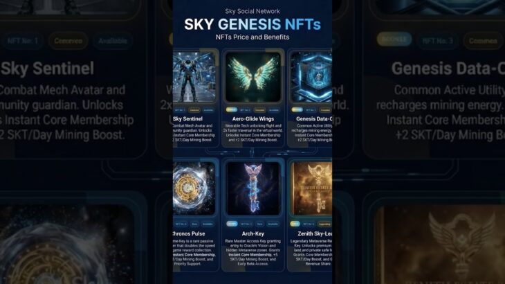 Ready to Take Over the Metaverse? Meet the Sky Genesis NFT Collection! 🔥