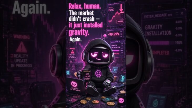 The Market Didn’t Crash — It Installed Gravity. Again. | Glitchy #cyberpunk #nft #ethereum #glitchy