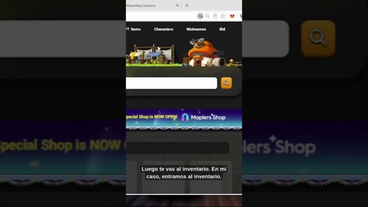 Transferimos en Maple Story un NFT