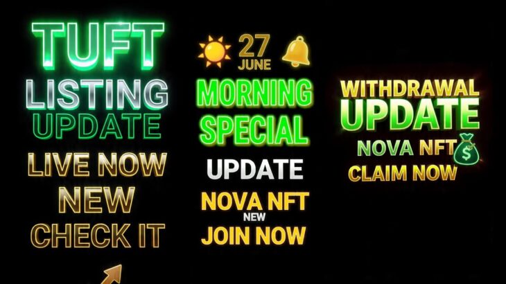 Treasure Nft Fun // Nova Nft 27 June Morning Special Mitting Video Today Good News Update Nova Nft