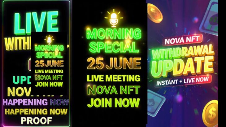 Treasure Nft Live// Nova Nft Official News Update Today Nova Nft Morning Special Live Mitting Video
