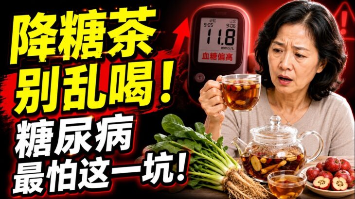 糖尿病最怕的，不是吃錯壹口飯，而是迷信壹杯“降糖茶”！  #中医健康养生