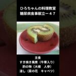 ひろちゃんの料理教室　糖尿病食事献立ー４７　主食、すき焼き風煮（ごぼう入り）