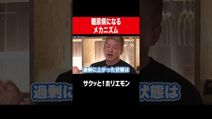 【ホリエモン】糖尿病のメカニズム