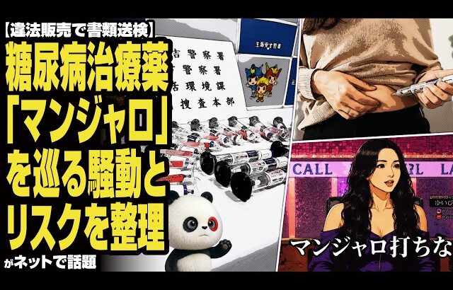 【違法販売で書類送検】糖尿病治療薬「マンジャロ」を巡る騒動とリスクを整理