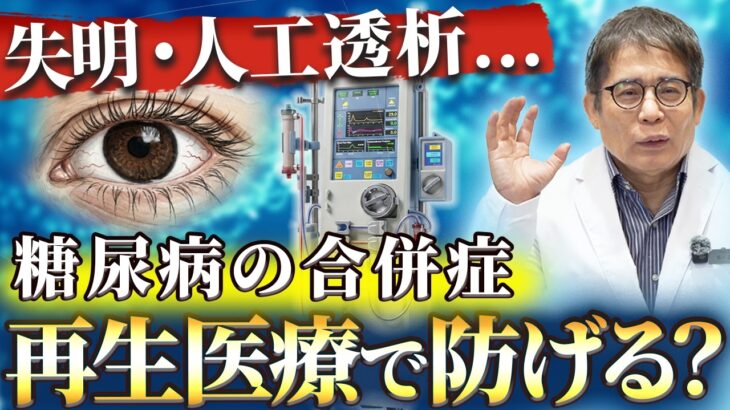 血糖値が安定していても危険？糖尿病の合併症と再生医療の可能性