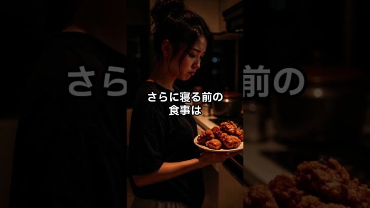 夜食を見直さないと体が壊れます #予防医学 #糖尿病 #逆流性食道炎