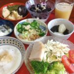 @朝昼晩の肥満糖尿病の改善とフレイルの予防をしたい献立＃1週間に1度のコープの宅配で作る食事＃自家野菜＃猫たちのいる暮らし