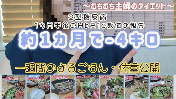 19.【1カ月半ぶりのHbA1c数値報告-糖尿病内科受診-ゆる糖質制限ダイエット1週間のおうちごはん-体重公開】2型糖尿病むちむち主婦のダイエットVlog