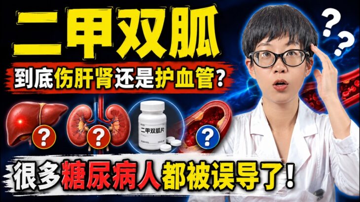 二甲双胍到底伤肝肾还是护血管？很多糖尿病人都被误导了！【安澜谈健康】#二甲双胍 #糖尿病 #2型糖尿病 #控糖 #降糖药 #糖尿病肾病 #高血糖 #肝肾功能 #医学辟谣 #健康科普 #胰岛素抵抗