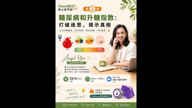 读书会第二堂：糖尿病及血糖迷思 23 Jun 2026