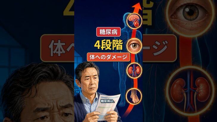 2型糖尿病は症状がなくても進む？体への影響を4段階で解説