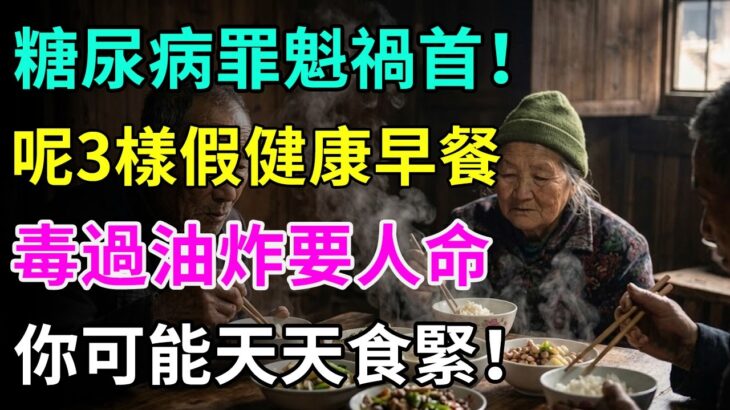 😱糖尿病源頭竟然係佢？呢3種「健康」早餐比油條仲傷身！你可能日日食緊。#糖尿病源頭#偽健康早餐#血糖爆表#胰島素阻抗#越食越病#暗藏糖分#腦退化危機#控糖陷阱#香港飲食#健康飲食習慣