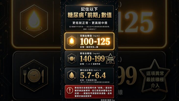 糖尿病前期數值怎麼看？記住這3個數字