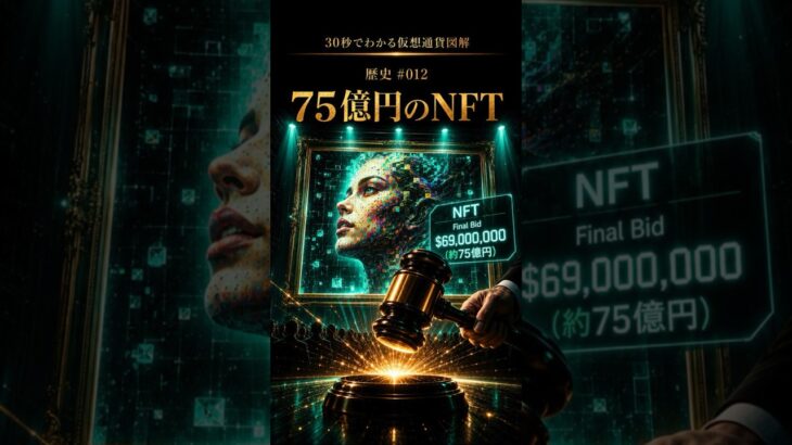 【30秒でわかる仮想通貨図解｜歴史 #012】NFTブーム誕生