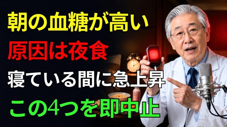 【衝撃】夜食で血糖値が急上昇！糖尿病の人が寝る前に避けるべき食品4選