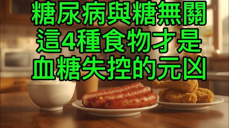 糖尿病不是吃糖造成的？醫師揭真相：這4種食物才是血糖失控的元凶，很多人每天都在吃！
