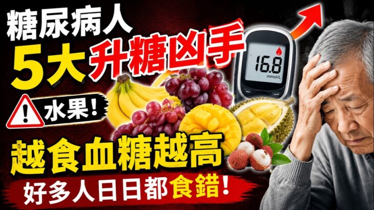 糖尿病人5大「升糖凶手」水果！越食血糖越高，好多人日日都食错
