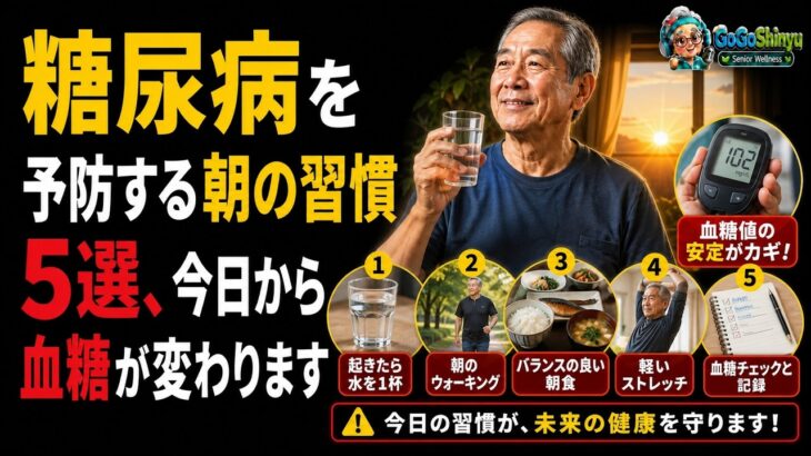 糖尿病を予防する朝の習慣5選、今日から血糖が変わります