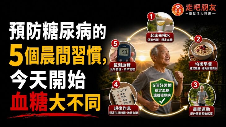 預防糖尿病的5個晨間習慣，今天開始血糖大不同