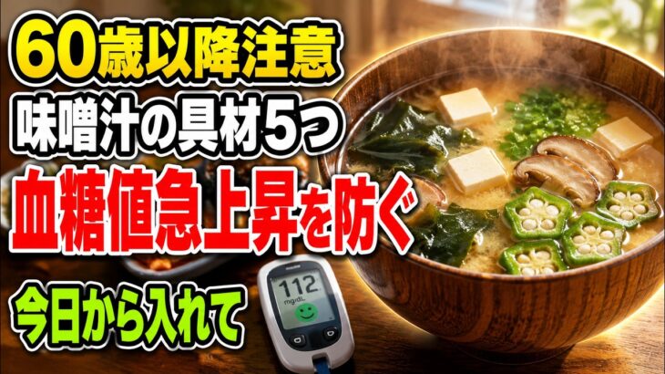 糖尿病が気になる人へ｜朝の味噌汁で血糖値を上げにくくする具材5選