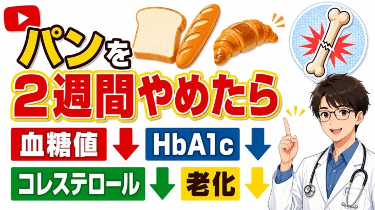 【50代・60代は必見】現役糖尿病内科医が明かす「パンを2週間やめたら」体に起きる本当のこと