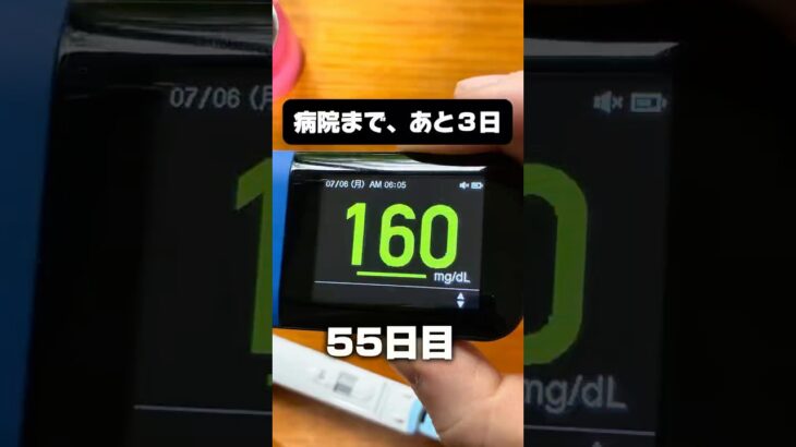 55日目の記録。診察まで、あと３日 #ダイエット #糖尿病 #血糖値