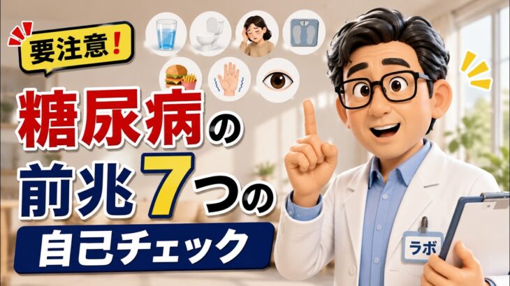 知らないと危険！糖尿病の前兆7つ｜今すぐセルフチェック！🌿ずっと元気ラボ
