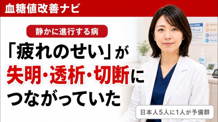 毎日8人が足を失っている…糖尿病が静かに体を壊すサインと「しめじ」を医師が解説