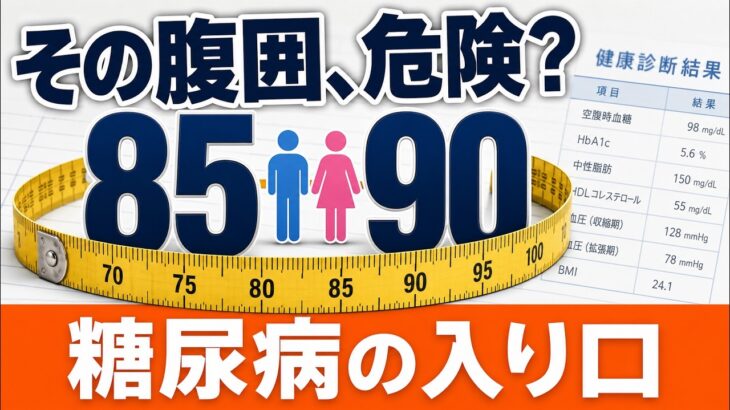 内臓脂肪は糖尿病の入り口？腹囲85cm・90cmの意味を専門医が解説【健康診断】