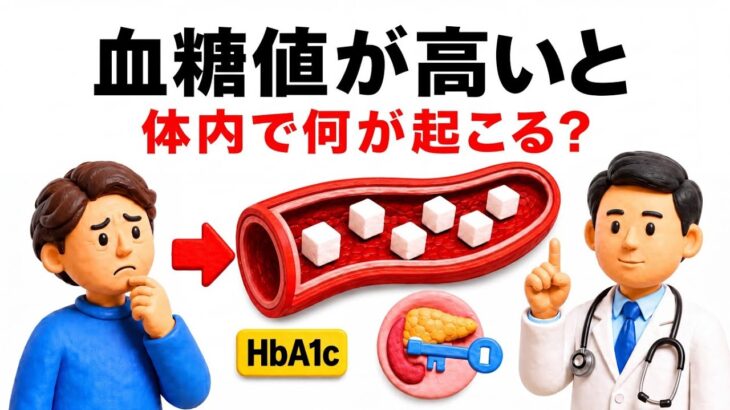 【9割が知らない】糖尿病は体の中でどう進む？血糖値が高くなる本当の仕組みをやさしく解説【健康雑学】【聞き流し】
