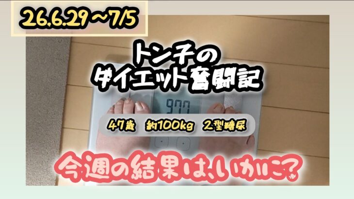 【糖尿病】トン子のダイエット奮闘記⑱ 【体重98.6k/脂47.7】