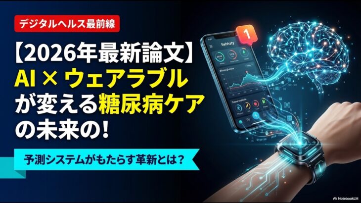 AIとウェアラブルセンサーが変える糖尿病ケア：アプリ統合型予測システムの最前線