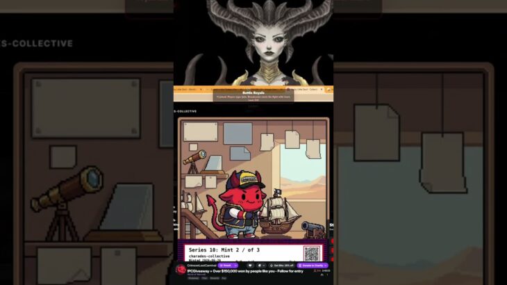 Claim Your FREE Lucky Little Devil NFT Now! Pixel Art Chaos! #shorts