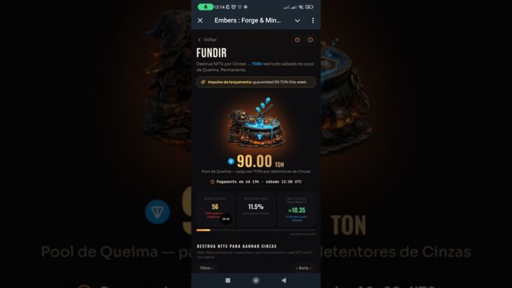 DIMINUIU O VALOR DAS CAIXAS, JOGO NFT EMBERS  FORGE AND MINERS #nft #games #jogosplaytoearn