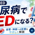 【知らないと危険】糖尿病でEDになる？血管•神経への影響を解説