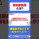 飽和●肪酸は避けて！　#糖尿病　#HbA1c　#糖尿病で避けたほうがいい食べ物