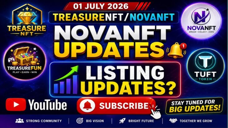 LIVE: TREASURE NFT MEETING | LATEST UPDATES AND INFORMATION | WITHDRAWAL UPDATE NOVANFT |