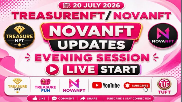 LIVE: TREASURE NFT MEETING | LATEST UPDATES AND INFORMATION | WITHDRAWAL UPDATE NOVANFT |