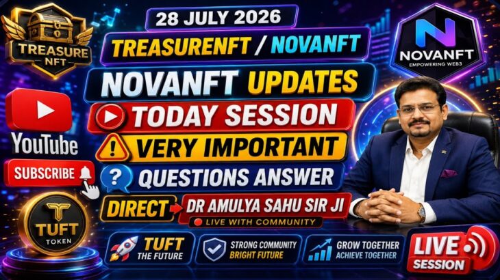 LIVE: TREASURE NFT MEETING | LATEST UPDATES AND INFORMATION | WITHDRAWAL UPDATE NOVANFT |