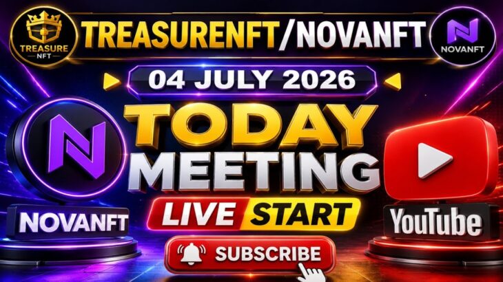 LIVE: TREASURE NFT MEETING | LATEST UPDATES AND INFORMATION | WITHDRAWAL UPDATE NOVANFT |