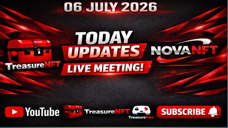 LIVE: TREASURE NFT MEETING | LATEST UPDATES AND INFORMATION | WITHDRAWAL UPDATE NOVANFT |