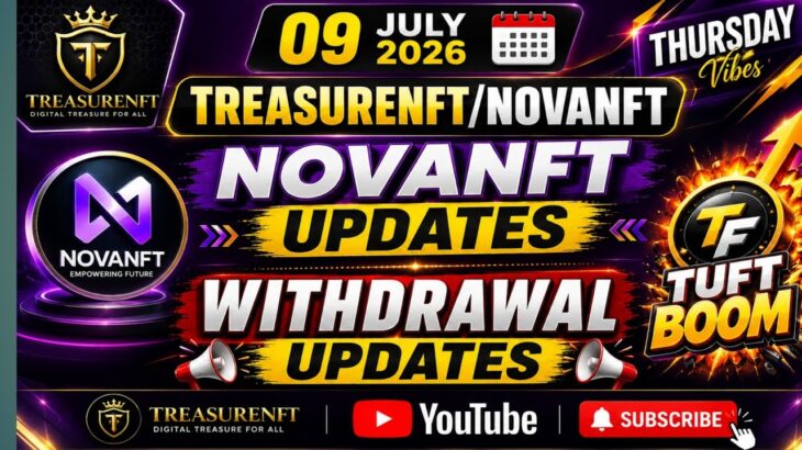 LIVE: TREASURE NFT MEETING | LATEST UPDATES AND INFORMATION | WITHDRAWAL UPDATE NOVANFT |