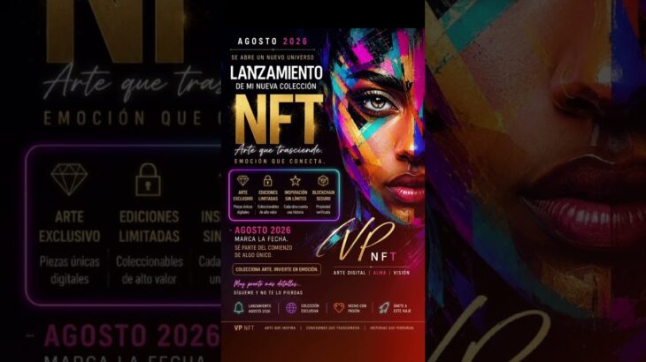 Lanzamiento en agosto 2026 # #artedigital #nft #lanzamiento #coleccion #agosto #imperdible