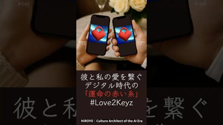 彼と私の愛を繋ぐデジタル時代の「運命の赤い糸」 #Love2Keyz #LoveNFT #Web3 #NFT #OpenSea