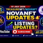 NOVA NFT LISTING UPDATE 1 JULY / TREASURE NFT WITHDRAWAL START / #novanft #listing #treasurenft