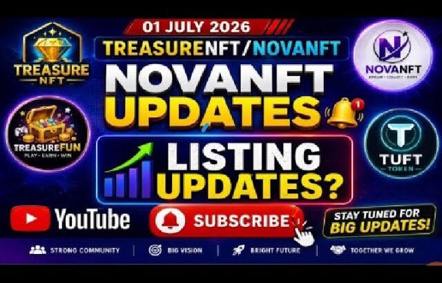 NOVA NFT LISTING UPDATE 1 JULY / TREASURE NFT WITHDRAWAL START / #novanft #listing #treasurenft